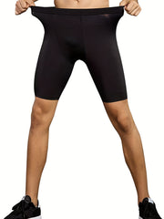 3 Pcs Men's Solid Sports Shorts Set Quick Dry Outdoor Gym Fitness