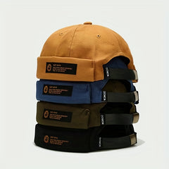 Retro Cotton Brimless Hat for Couple