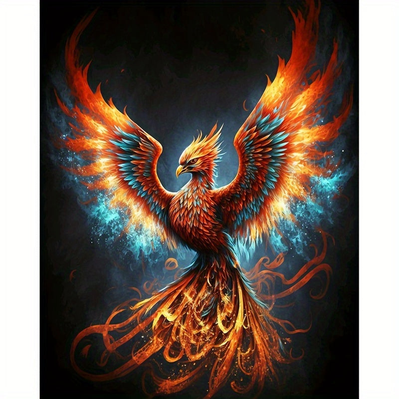 5D Diamond Painting Fire Phoenix Kit for Adults - 11.8x7.88 inches
