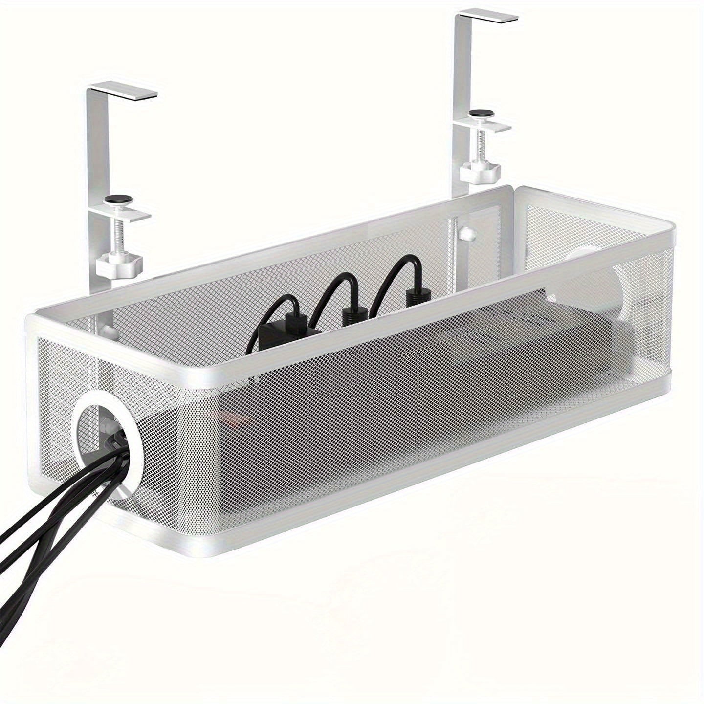Under Desk Cable Management Tray With Clamp for Office Home