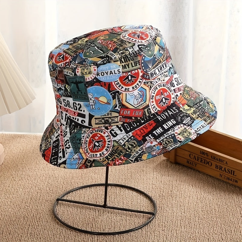 Breathable Sunshade Bucket Hat Double sided Sun Hat For Men Women