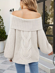 Sexy Sweater Women's Off Shoulder Pullover Jumper