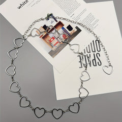 Metal Love Waist Chain For Girls Children