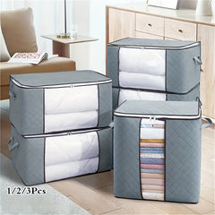 Storage Bag with Transparent Window for Bedding & Clothing