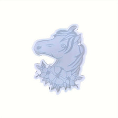 Epoxy Resin Horse Flower Keychain Pendant Silicone Mold Jewelry Making