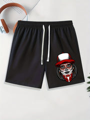 Men's Totem Beauty Graphic Shorts Casual Drawstring Shorts For Summer