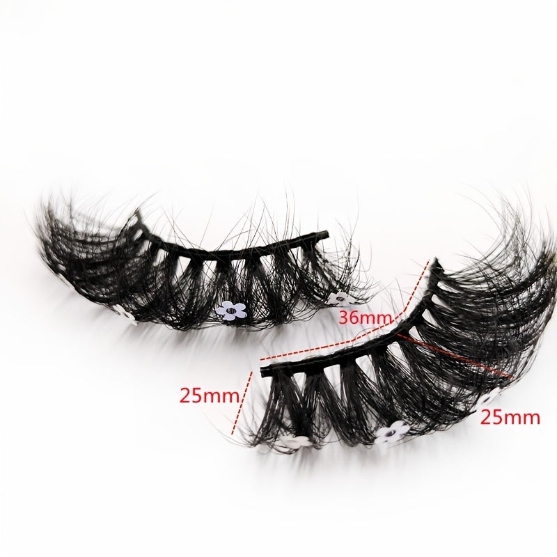 25MM Flower Glitter Fluffy Makeup Lashes Extension