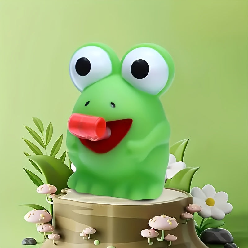 FFYUANFS Squeeze & Squeeze Tongue Toys Frog & Dinosaur Shapes with Red Tongues