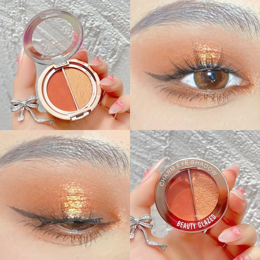 Macaron Gradient Eyeshadow Palette Matte Pearly Finish Purple Pink