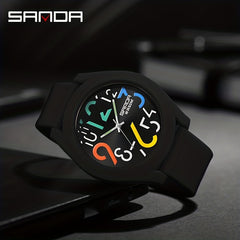 Sanda Colorful Strap Waterproof Digital Quartz Watch