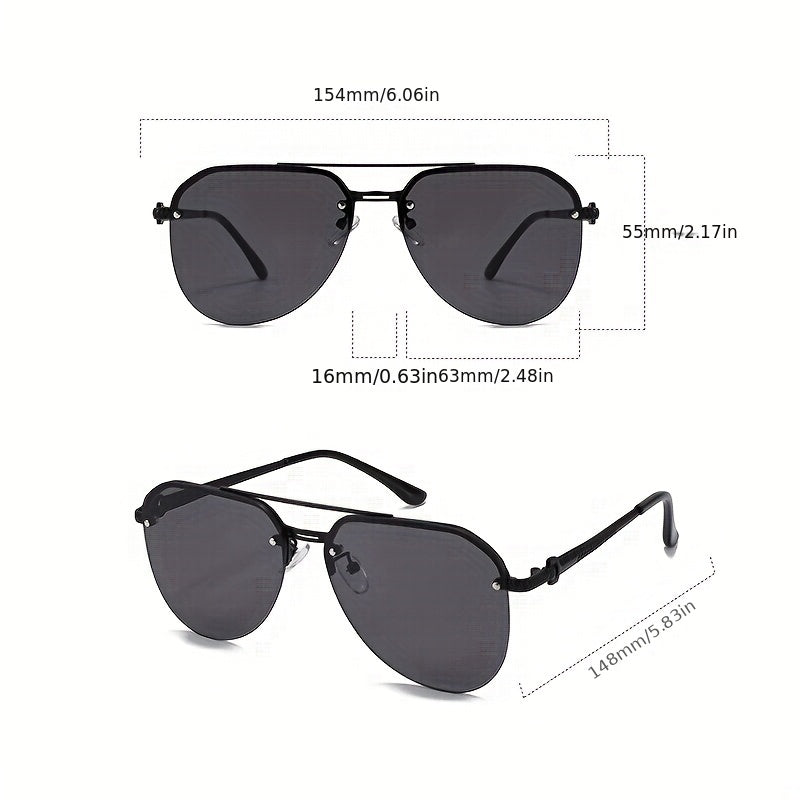Classic Sunglasses Half Frame Toad Glasses Outdoor Driving Glasses