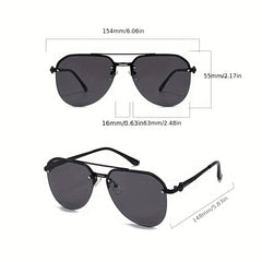 Classic Sunglasses Half Frame Toad Glasses Outdoor Driving Glasses
