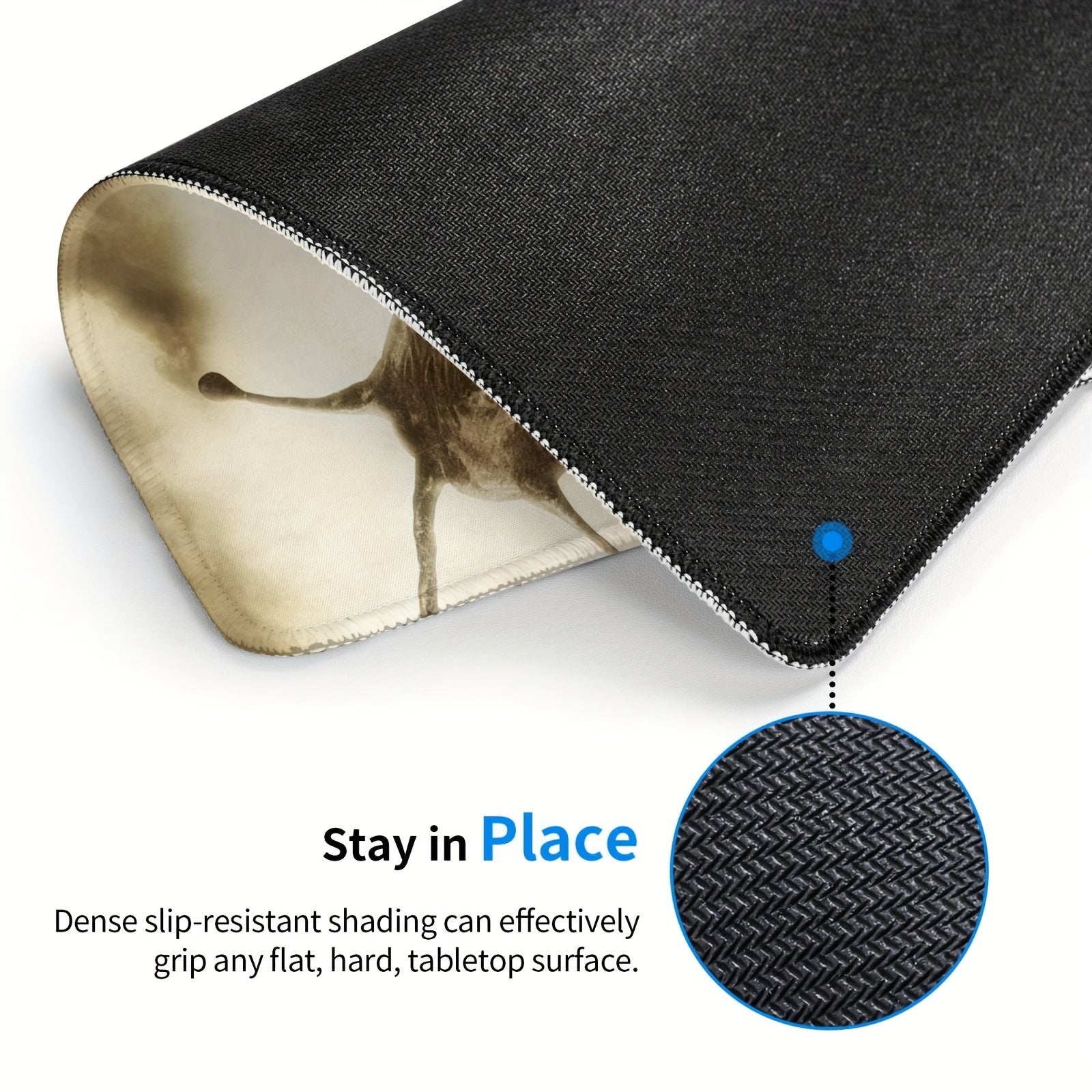 Snail Pattern Square Mouse Pad for Laptops Desktops