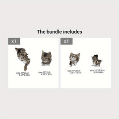 2pcs 3D Cat Iron Stickers for DIY T Shirt Backpack Hat