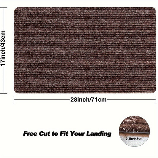 Durable Indoor Door Mat Self-adhesive Stair Floor Mat Carpet Non-slip Absorbent