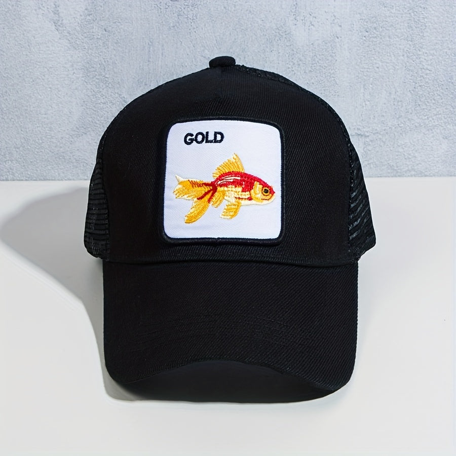 Personality Animal Pattern Embroidered Baseball Cap Men's Summer Sunscreen Sunsh