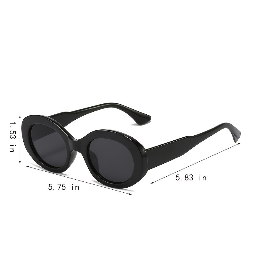Women's Oval Frame Boho Street Snap Sunscreen Glasses