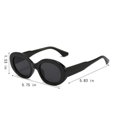Women's Oval Frame Boho Street Snap Sunscreen Glasses