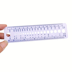 Plastic Knitting Gauge Circle Geometric Ruler Student Sewing Measure Tool