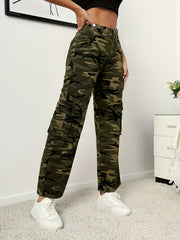 Y2K Camo Cargo Pants Vintage Style Women's Denim Jeans
