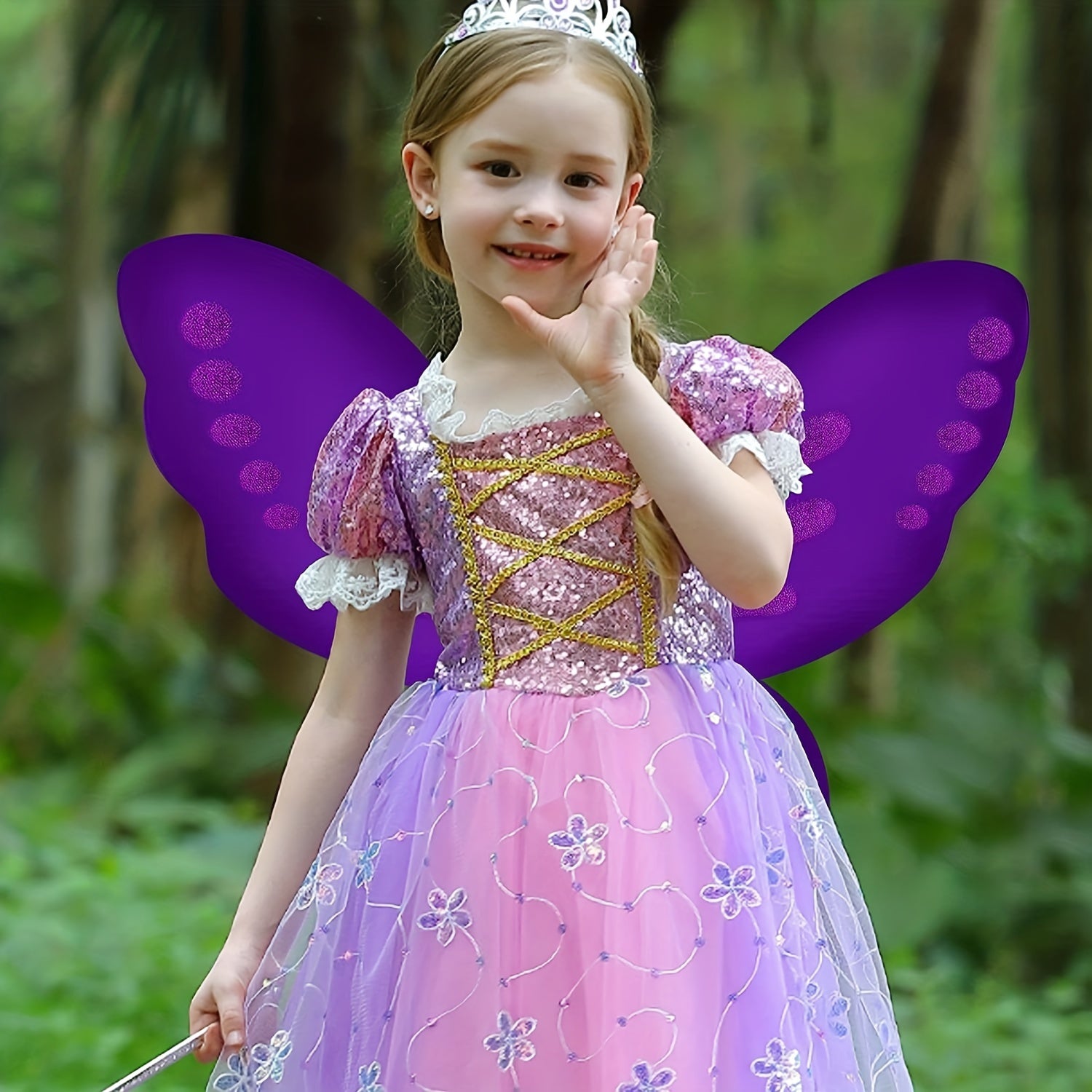 Kids Butterfly Fairy Wings for Dress Up - Christmas Halloween Party Supplies