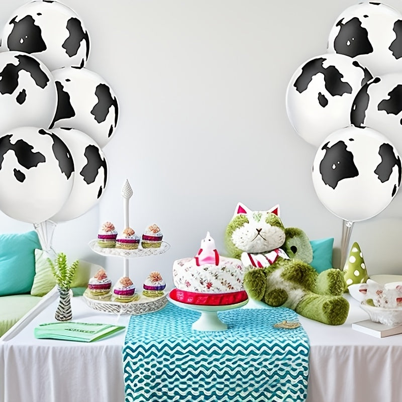 50 Cow Print Balloons 12 Inch for Cow Themed Party