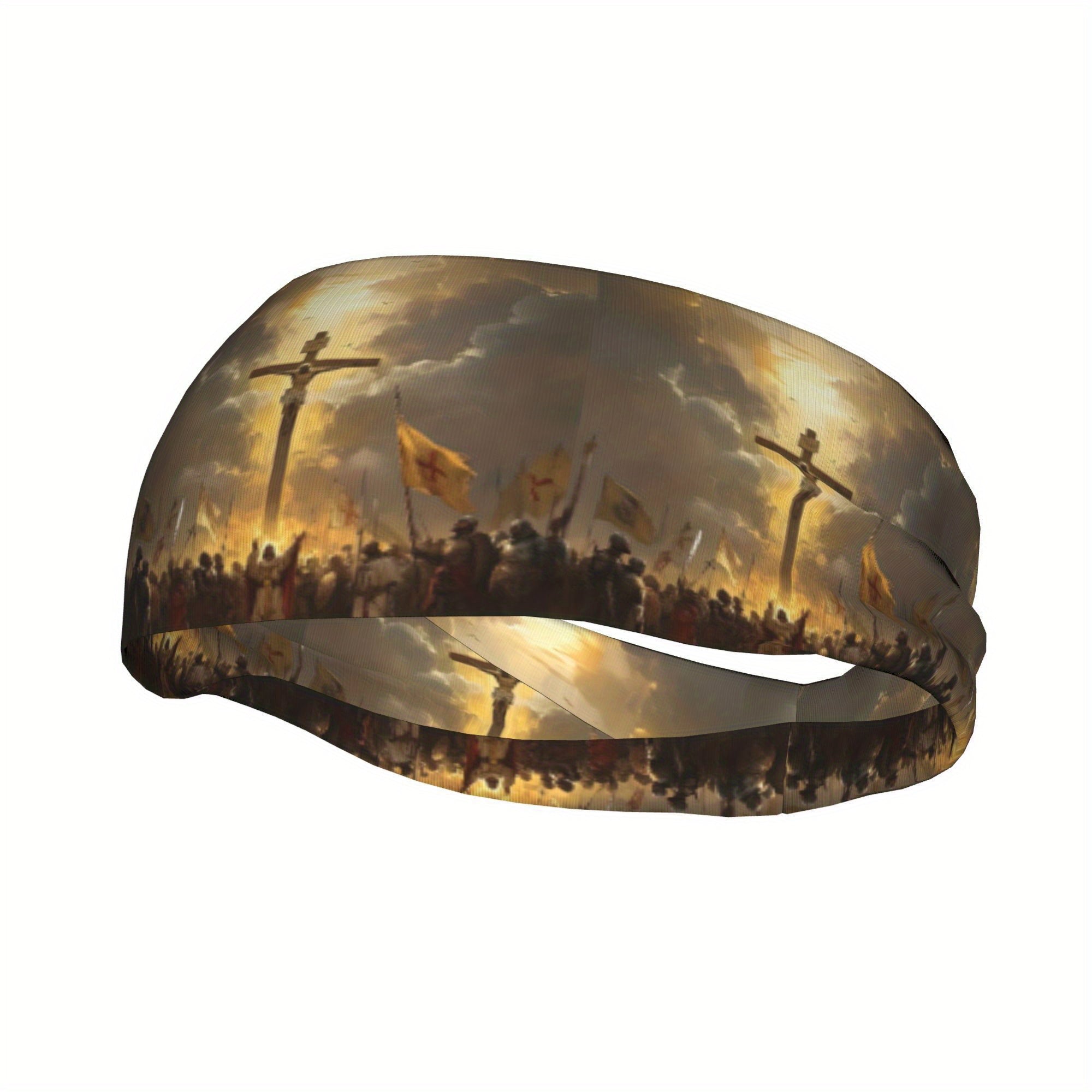 Jesus Unisex Sports Headband Moisture Wicking Stretchy Breathable Polyester