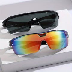 2pcs Men's Cycling Sports Goggles Sunglasses With Glasses Case