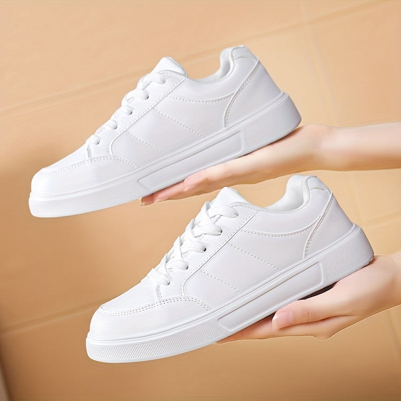 Women's Lace up Casual Non slip Low Skate Shoes