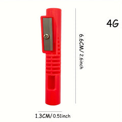 Colorful Handheld Pencil Sharpener with Extender & Whistle