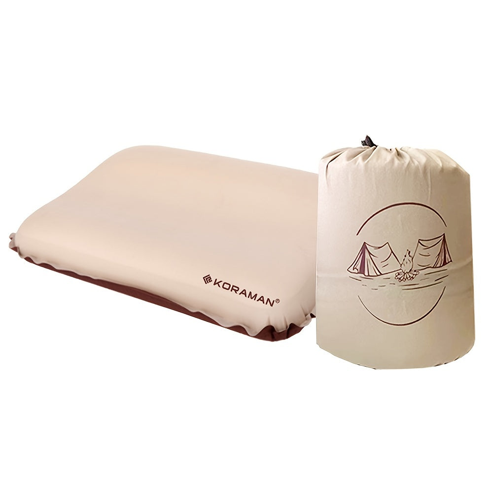KORAMAN Inflatable Camping Pillow Neck & Lumbar Support for Travel & Outdoor