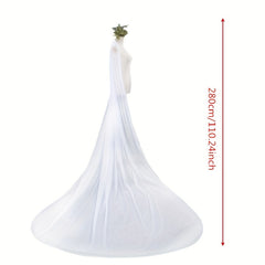 Bridal Wedding Veil 3 Meters 1 Tier - Photo Studio Yarn