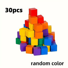 Colorful 3D Cube Puzzle Stacking Blocks DIY Toy Birthday Gift