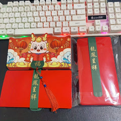 3D Folding Red Envelopes Dragon Design for Loved Ones