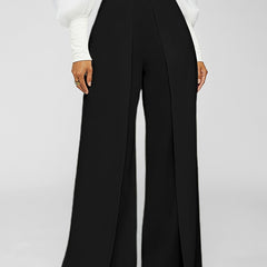 Flared Leg High Waist Pants Loose Casual Women's Clothing