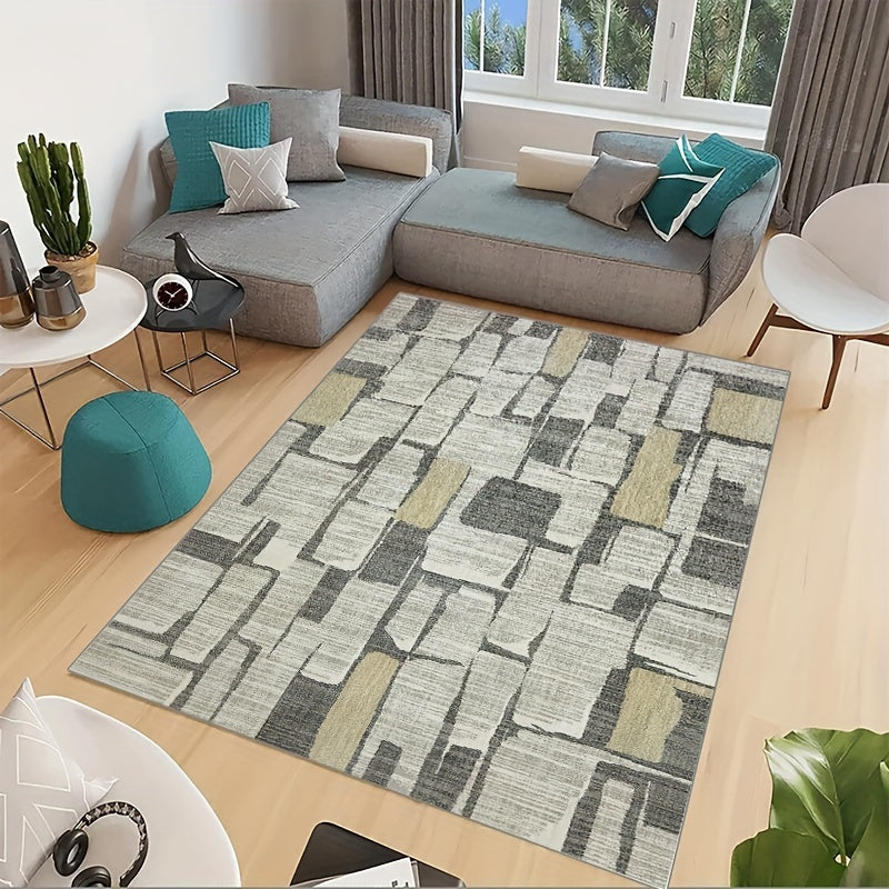 Large Modern Abstract Area Rug Anti-Slip Carpet for Living Room Bedroom