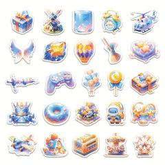 50pcs 3D Graffiti Sticker Pack for Laptop Helmet Water Cup DIY Decor