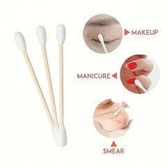 1000pcs Cotton Swabs Double Round Head for Ear and Nose Cleaning