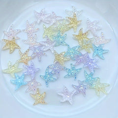 Mixed Mini Starfish Resin Figurine Crafts Ornament Set Ages 14