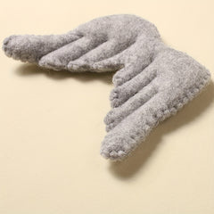 Newborn Wool Felt Angel Wings Crown Baby Photography Set