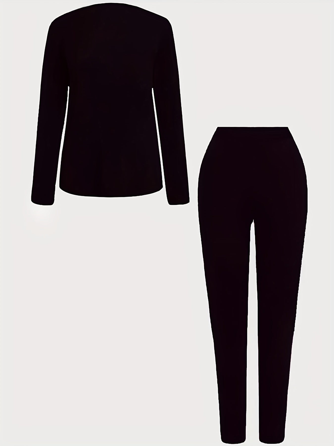 Slogan Print Top & Leggings Set