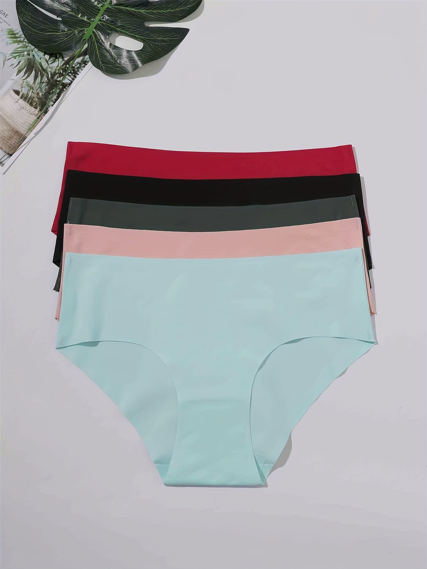 5pcs Seamless Low Waist Panties Women's Lingerie