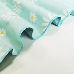 Quick Dry Daisy Printed Microfiber Hand Towel 15.7 x 31.5 Inches