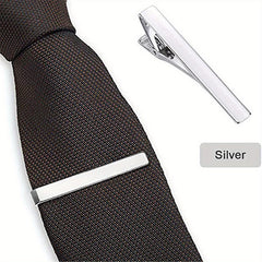Classic Silver Tie Clip for Men