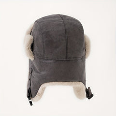 Fleece Lined Thermal Trapper Hat Ear Flap Windproof Aviator Cap