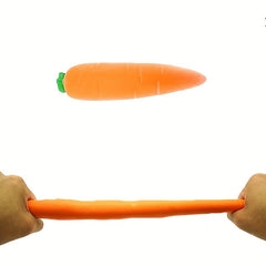 Carrot Vegetable Squeeze Toy Shapeable Fidget Stress Relief Novelty Toy