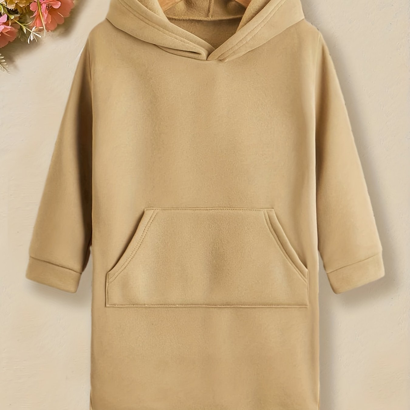 Girls Fleece Hooded Sweatshirt Pullover With Pocket