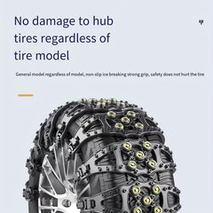 Car Anti-skid Chain for Snow Tires - Easy Installation & Durable