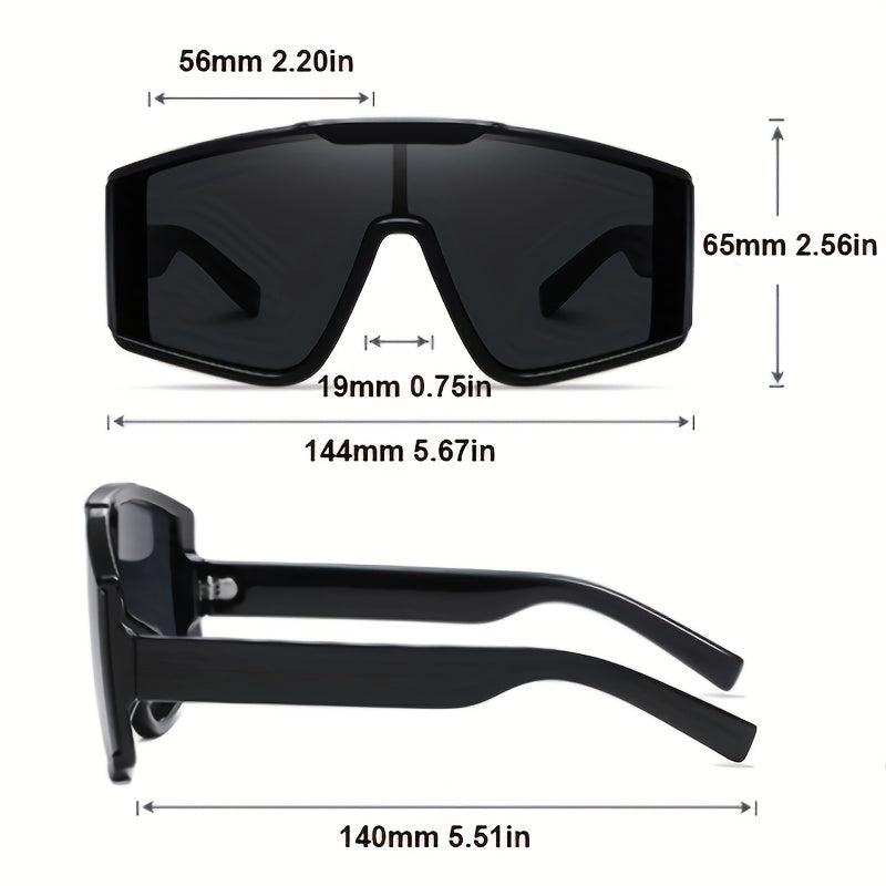 Men's Oversized Polarized Sunglasses Vintage Eyewear