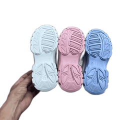 Women's Platform Mule Sneakers Lace Up Outdoor Shoes